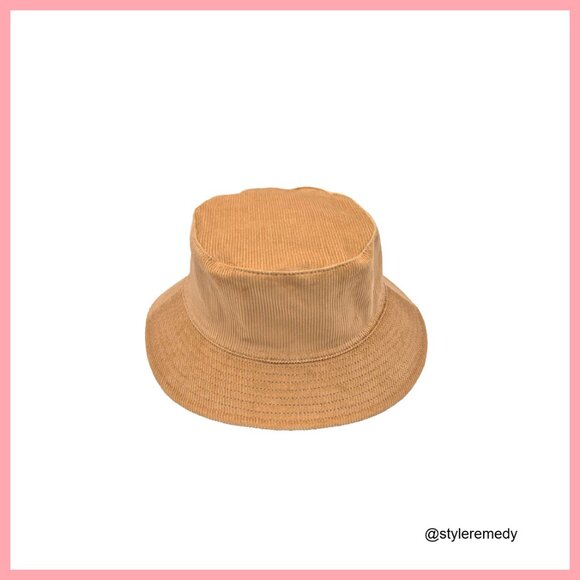 Corduroy Bucket Hat, Lightweight Packable Vintage Streetwear main image 7
